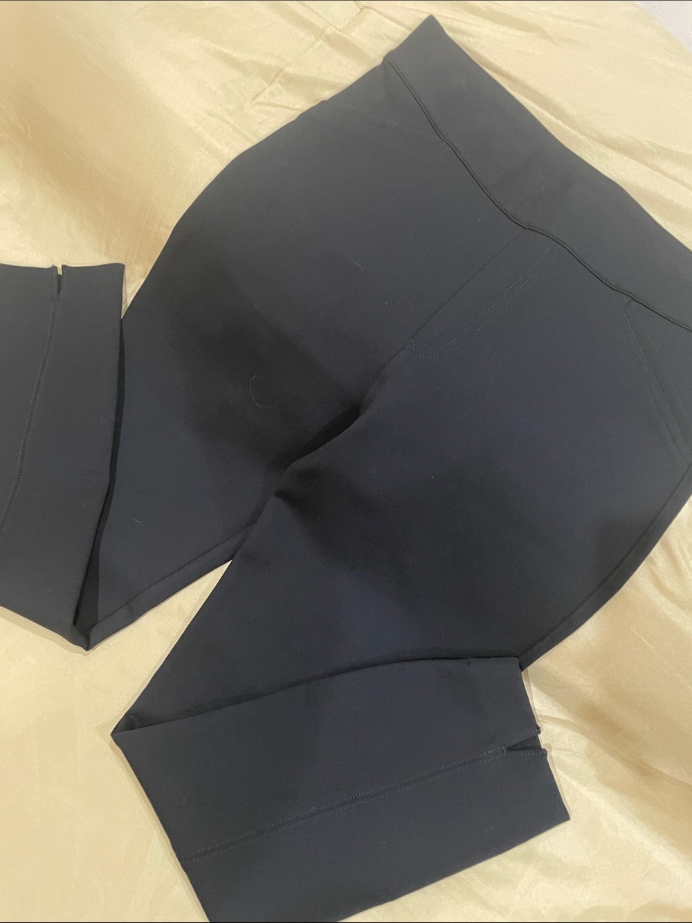 SPANX High-Rise Black Ponte Jeggings Sz Large